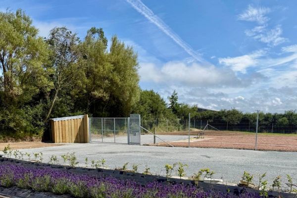 Exterior view of Happy Paws Secure Dog Field