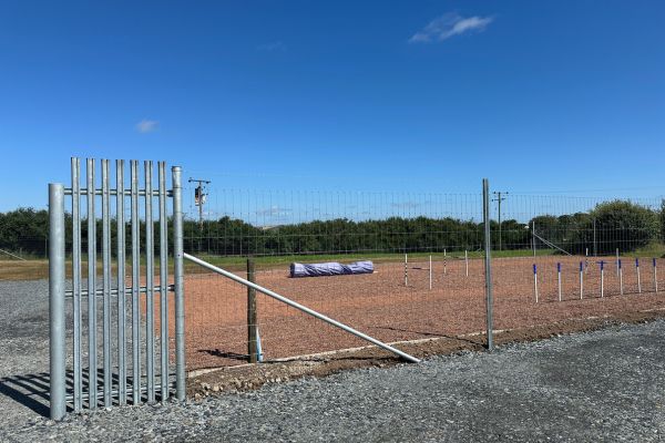 Happy Paws Secure Dog Field Agility area