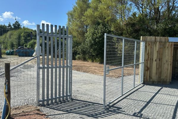 Happy Paws Secure Dog Field deer gate entrance